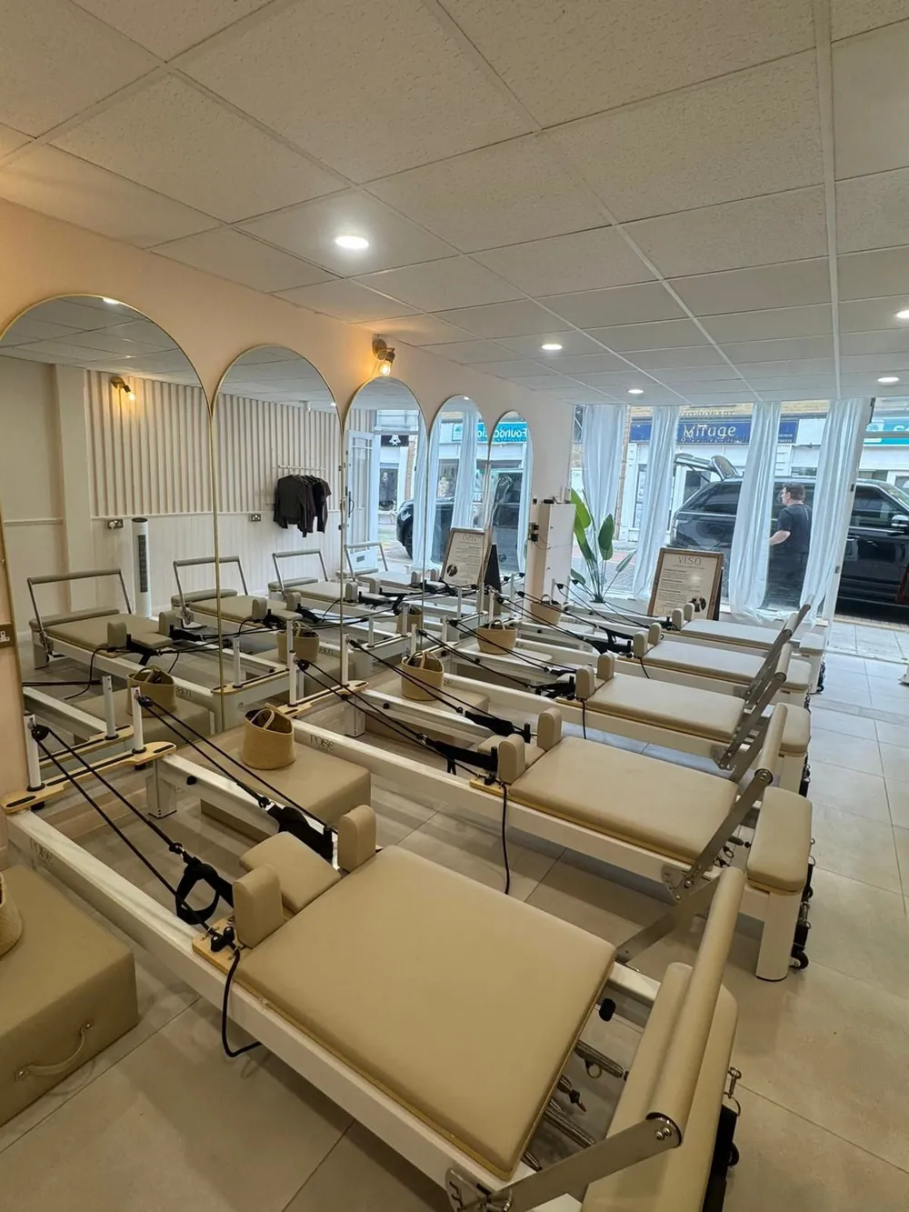 Inside the Poise Pilates Club reformer studio